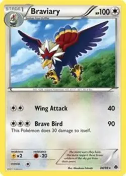 Pokemon Braviary 88/98 Holo Rare Emerging Powers LP - Image 1