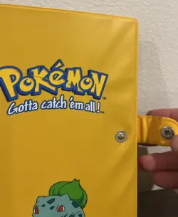 Pokemon Gotta Catch Em All Vintage Binder Yellow Binder Bulbasaur - Image 2