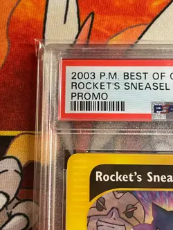 2003 Pokemon Rocket's Sneasel Best of Game Winner Promo #5 PSA 9 Mint - Image 3