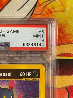 2003 Pokemon Rocket's Sneasel Best of Game Winner Promo #5 PSA 9 Mint - Image 4