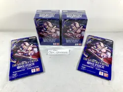 LOT Of One Piece TCG 2x DP-09 & 2x OP-14 Set 9 The Azure Sea's Seven NEW SEALED! - Image 1