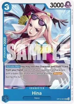 NM-Mint, English One Piece Hina - OP12-051 - UC Legacy of the Master (OP12) One - Image 1