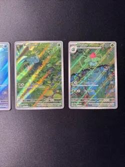 Pokemon 151 SIR Alakazam Bulbasaur Ivysaur Wartortle Full Art Cards - Image 3