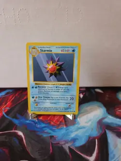 Pokemon Starmie 64/102 LP Shadowless 1999 Base Card - Image 1