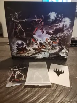 6 Art Cards MTG Final Fantasy Garland At The Chaos Shrine Scene Box Set + Easel - Image 2