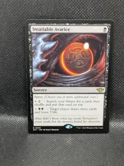 Insatiable Avarice #91 Outlaws of Thunder Junction OTJ Magic card MTG - Image 1