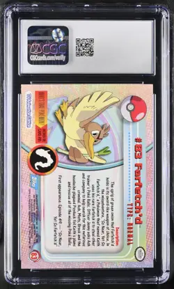 CGC 9 Farfetch'd #83 Topps Series 2 2000 Pokemon Card - Image 2