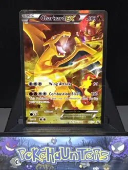 Pokemon Card Charizard EX XY121 Black Star Promo STANDARD SIZE Played 4 - Image 1