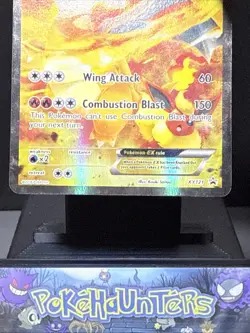 Pokemon Card Charizard EX XY121 Black Star Promo STANDARD SIZE Played 4 - Image 3
