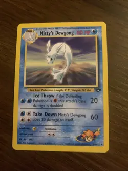 Pokemon TCG Dewgong Gym Challenge Misty's Card 54/132 Regular LP Condition - Image 1