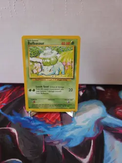 Pokemon TCG Bulbasaur Base Set 44/102 Unlimited LP Vintage 1999 Common Card - Image 1