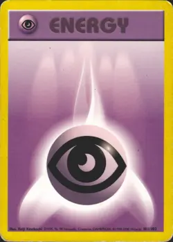 Psychic Energy 101/102 (UK 1999-2000 Print) Base Set Pokemon Card MP - Image 1