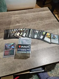 Magic the Gathering Edge of Eternities 100+ deck protector in clear box 60 card - Image 1