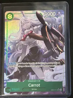 Carrot EB04-013 OP14 SR Alternate Art Azure Sea’s Seven Card English Ed. - Image 1