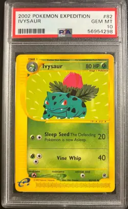 PSA 10 Ivysaur 82165 Expedition 2002 Pokemon Card - Image 1