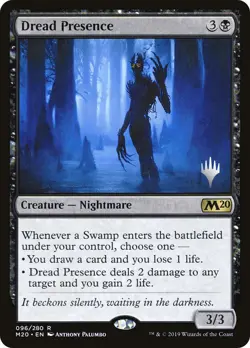 MTG Dread Presence (Promo Pack) (Core Set 2020) - Promo #096p - Image 1