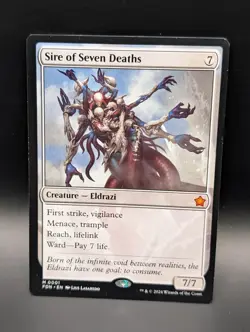 MTG - Sire of Seven Deaths - Creature Eldrazi - FDN #1 - Mythic - NM - Image 1