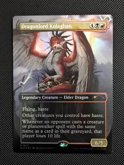 MTG Dragonlord Kolaghan RAINBOW FOIL Secret Lair Drop 1972 NM - Image 1