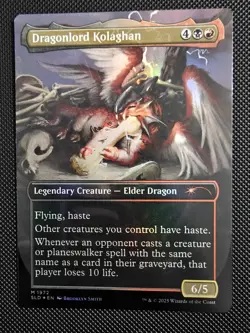 MTG Dragonlord Kolaghan RAINBOW FOIL Secret Lair Drop 1972 NM - Image 2