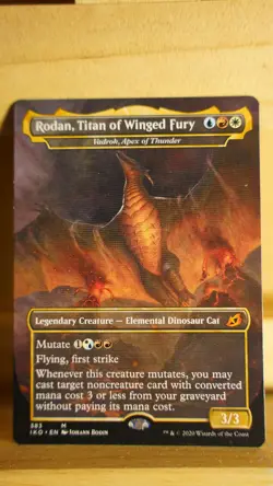 Rodan, Titan of Winged Fury (Vadrok, Apex of Thunder) - NM - Ikoria - MTG - Image 1