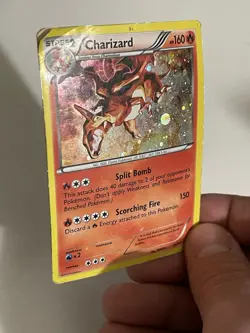 2013 POKEMON LEGENDARY TREASURES RARE COSMOS HOLO FOIL CHARIZARD #19/113 - Image 2