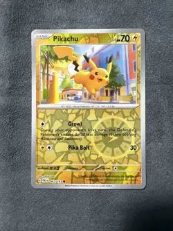 Pokemon TCG - Paldean Fates - Pikachu - 018/091 - Reverse Holo - NM - Image 1