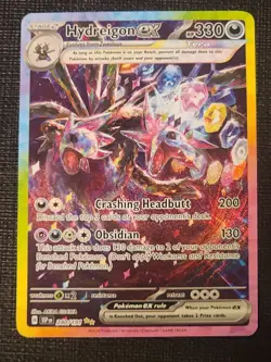 Hydreigon ex 240/191 SIR - Pokemon Scarlet & Violet: Surging Sparks-NM - Image 1