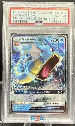 Pokemon Gyarados GX SM Black Star Promo SM212 Holo PSA 6 - Image 1