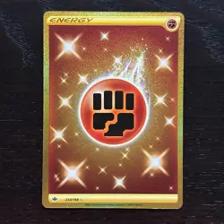 Fighting Energy 233/198 Pokemon Chilling Reign SWSH Secret Rare Gold Holo NM - Image 1