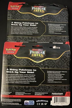 Pokemon Scarlet & Violet Paldean Fates Tech Sticker Collection Maschiff LOT 2x - Image 2