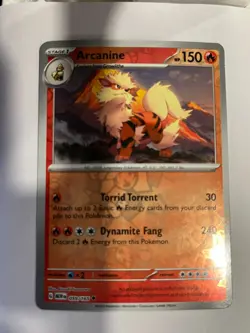 Arcanine 059/165 Scarlet & Violet 151 Pokemon Reverse Holo Foil Rare - Image 1