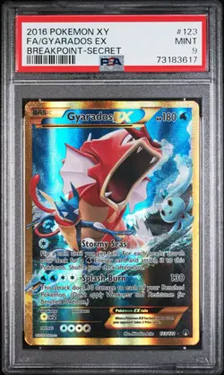 Gyarados Ex Secret Rare #123 Breakpoint PSA 9 2016 Pokemon 123/122 FA MINT GOLD - Image 1