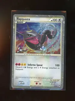 2011 Pokemon Call of Legends SHINY Rayquaza Holo Foil Rare SL10 - Image 1