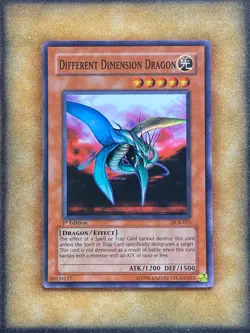 Yugioh Different Dimension Dragon DCR-015 Super Rare 1st Ed NM - Image 1
