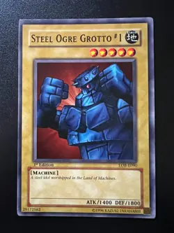 Steel Ogre Grotto #1 LOB-E090 Common 1st Edition Near Mint Yugioh - Image 1