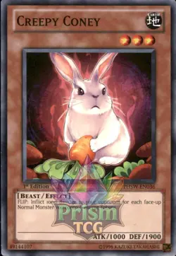1st Ed Creepy Coney PHSW-EN036 Yugioh - Image 1