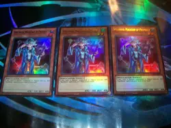 3x Spellbook Magician of Prophecy 1st Edition Ultra Rare CH02-EN027 Yu-Gi-Oh! - Image 1
