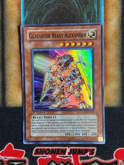 Yugioh Gladiator Beast Alexander GLAS-EN017 Super Rare 1st Ed LP - Image 1