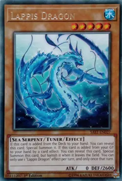 SAST-EN027 LAPPIS DRAGON RARE 1ST EDITION YuGiOh CARD - Image 1
