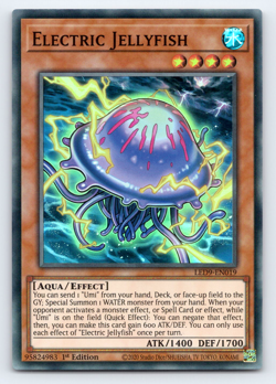 Electric Jellyfish - LED9-EN019 - Super Rare - 1st Edition Yugioh - Image 1