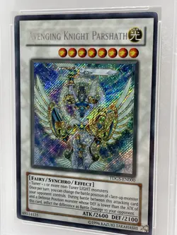 Avenging Knight Parshath 2008 PSA 8 NM-MINT Secret Rare TDGS-EN000 Yugioh - Image 4