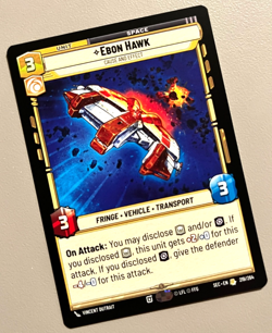 Star Wars Unlimited Ebon Hawk - Cause And Effect SWU SEC - Image 1