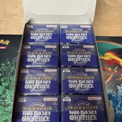8- ONE PIECE TCG Double Pack Set 9 The Azure Sea's Seven SEALED NEW! DISPLAY BOX - Image 2