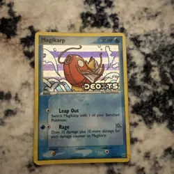 Pokemon TCG Magikarp 64/107 EX Deoxys Stamped Reverse Holo Card - Image 1