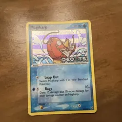 Pokemon TCG Magikarp 64/107 EX Deoxys Stamped Reverse Holo Card - Image 2