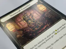 Stonewall Gauntlet | NM | Cold Foil | Part the Mistveil | Flesh and Blood | FAB - Image 3