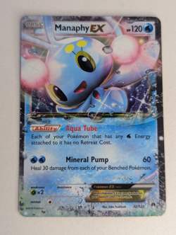 Manaphy EX 32/122 Ultra Rare XY - BREAKpoint Pokemon Card - HP - Image 1