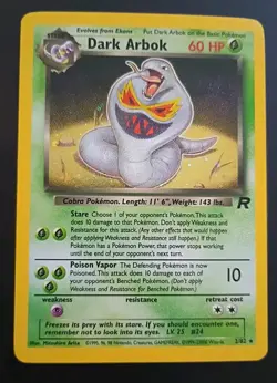 POKEMON DARK ARBOK HOLO RARE CARD #2/82 UNGRADED EXCELLENT CONDITION - Image 1