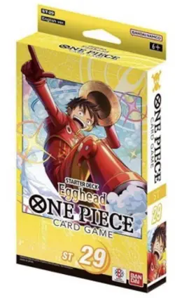 NEW ONE PIECE CARD GAME: EGGHEAD LUFFY STARTER DECK ST-29 TCG ENGLISH IN HAND - Image 1