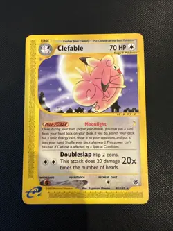 Pokemon - Clefable (Expedition Base Set rare card - 41/165) Played - Image 1